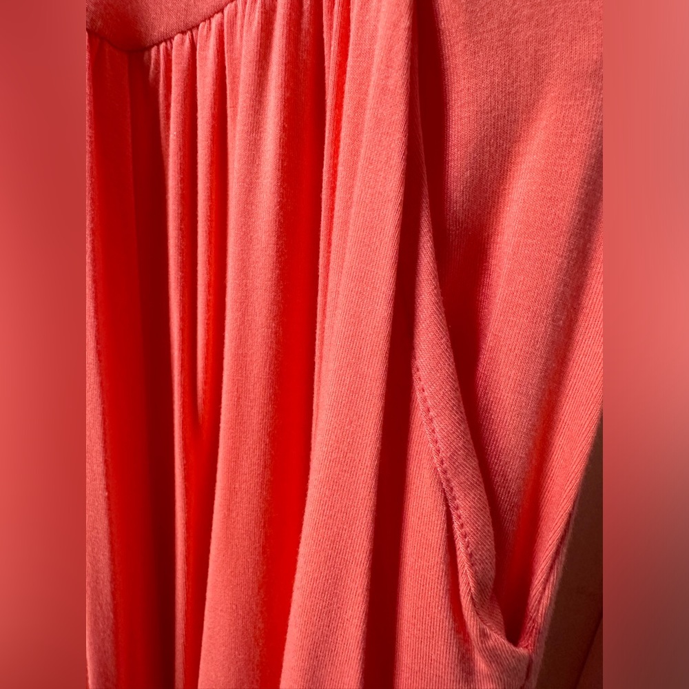 Coral Sleeveless Dress - Picture 3 of 6